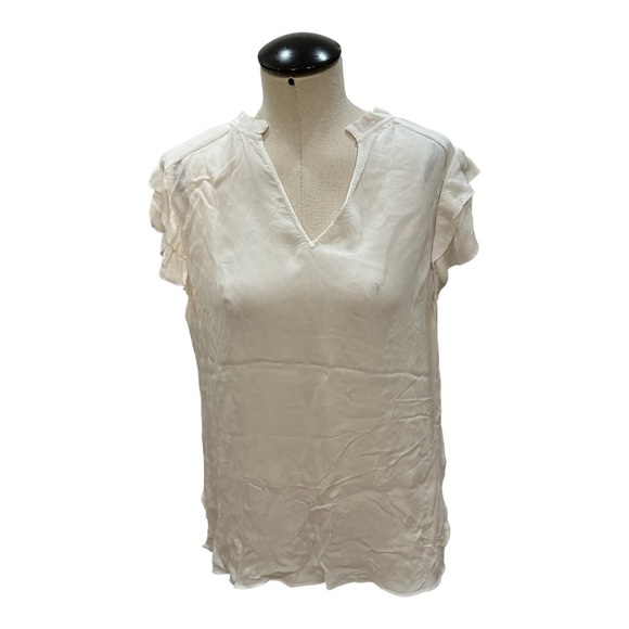 Reiss Bella crinkle flutter top 10 - Picture 2 of 7